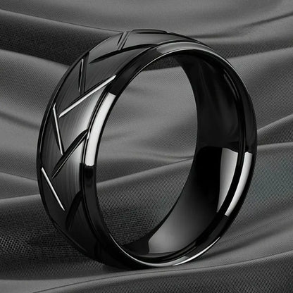 Black Stainless Steel Ring