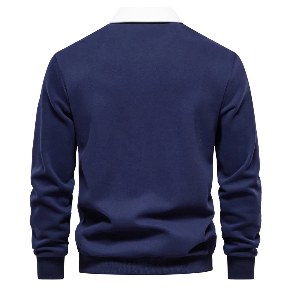 Polo Neck Sweatshirts Casual