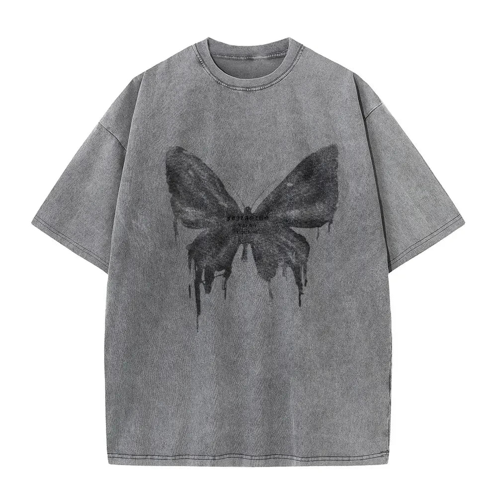 Butterfly Vintage Short-sleeved T-shirt