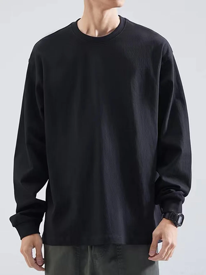 Mens T Shirts Casual Long Sleeve Cotton